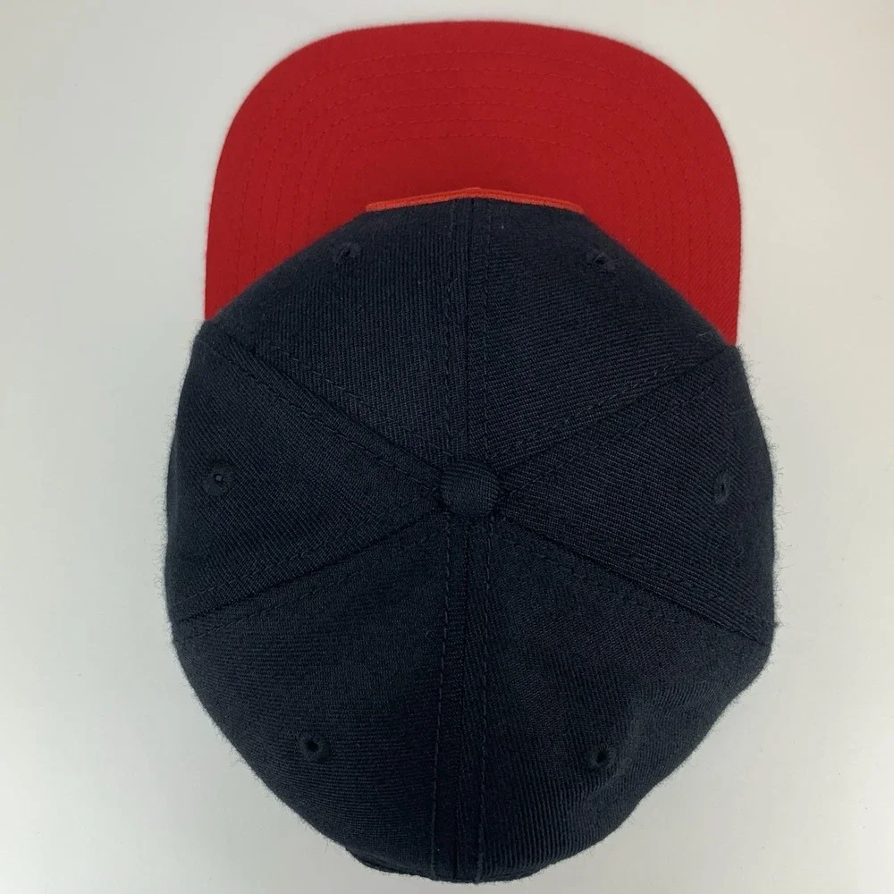 DEADPOOL Hat Adjustable Snap Black Red Embroidered Logo Flat Bill Baseball Cap